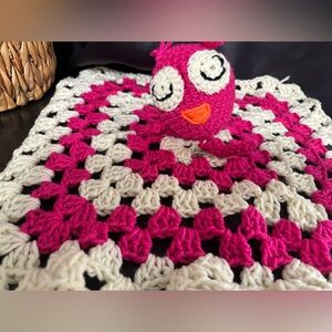 Handmade Pink and Cream Crochet Octopus 🐙 Blanket